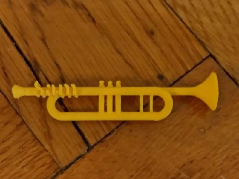 Trumpet keychain