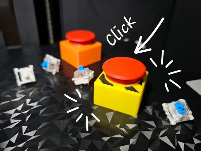Emergency Button Fidget Clicker