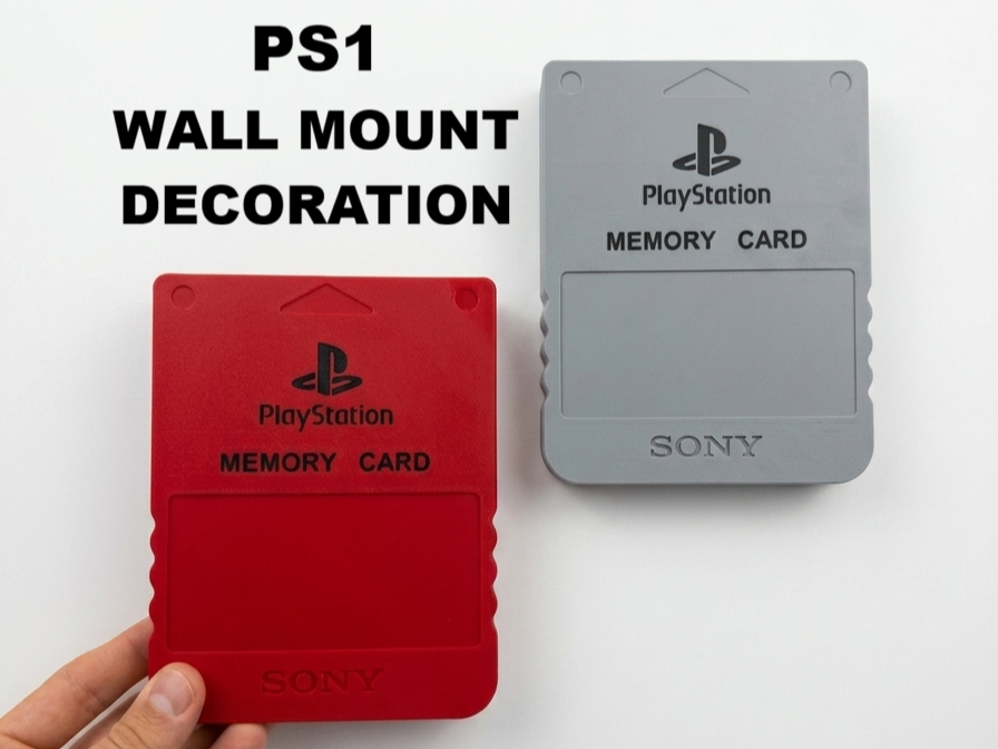 Playstation 1 Memory Card Wall Mount Decoration