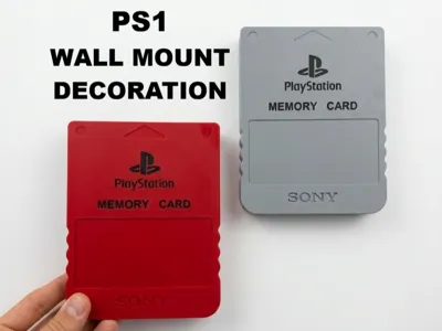 Playstation 1 Memory Card Wall Mount Decoration
