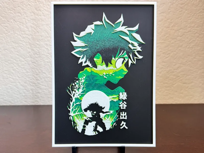My Hero Academia - Deku Silhouette Hueforge
