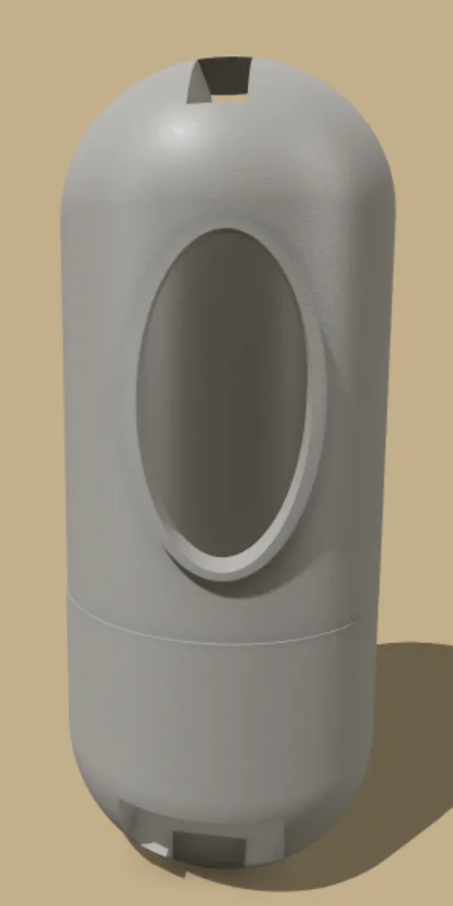 Dog Poop Bag Dispenser and Holder Capsule