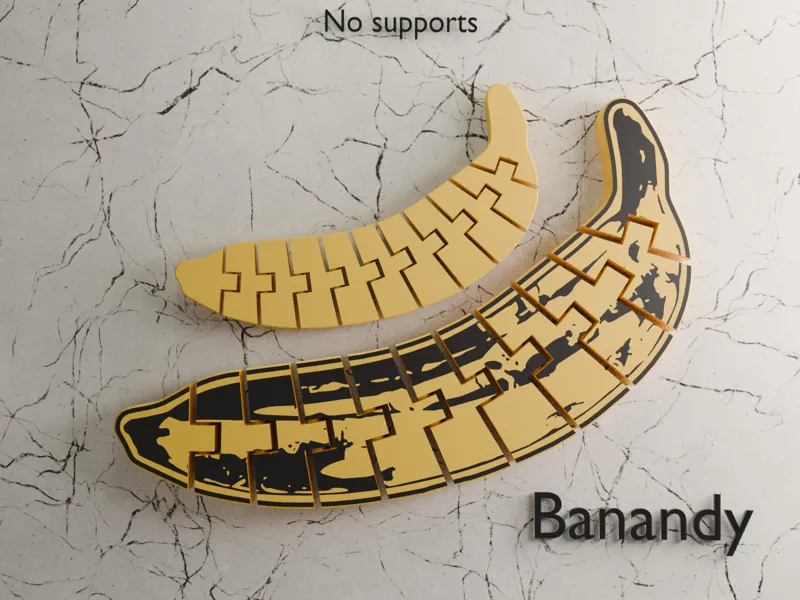 Banandy - flexi banana inspired by A. Warhol [AMS]