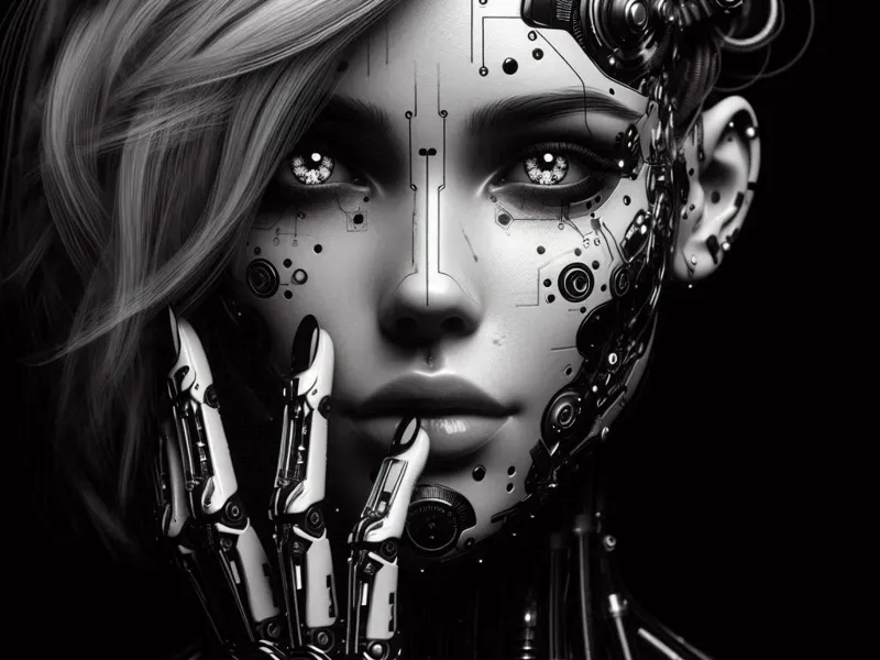 hueforge cyber-girl