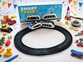 Intelino Train Tracks – Modular Straight, Curved