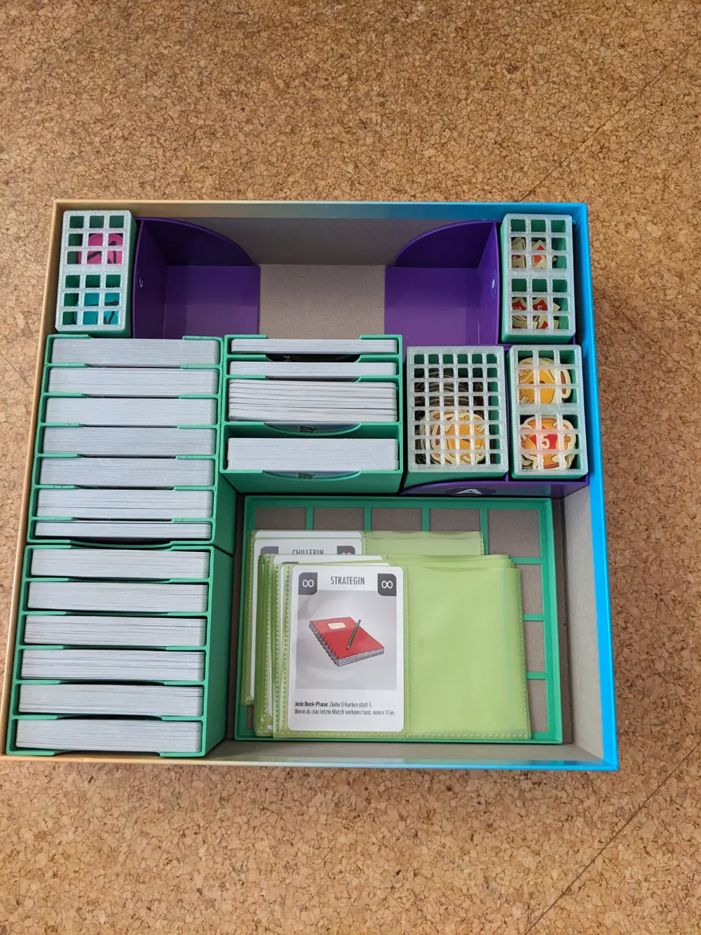 Challengers 1+2 Boardgame Insert - Free 3D Print Model - MakerWorld