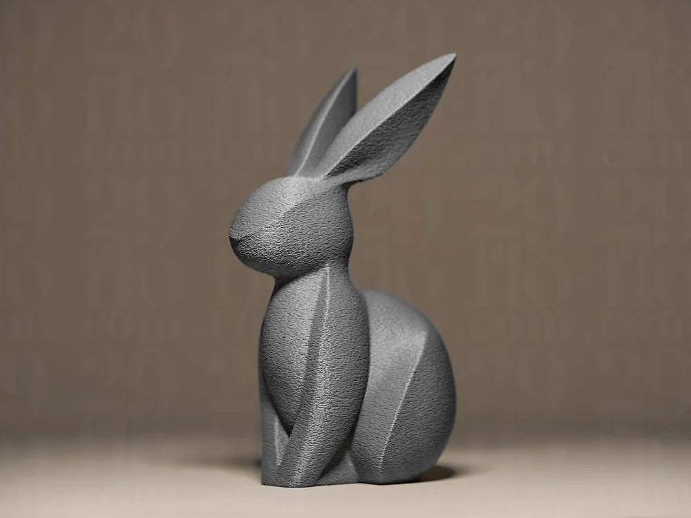 Elegant Bunny Figurine - Free 3D Print Model - MakerWorld