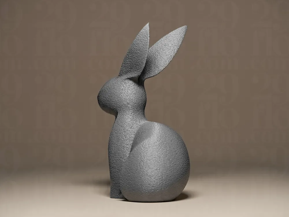 Elegant Bunny Figurine - Free 3D Print Model - MakerWorld