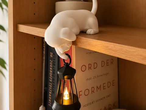 Accesorio de iluminación decorativa: Sleepy Dog Lantern — referencia de MakerWorld