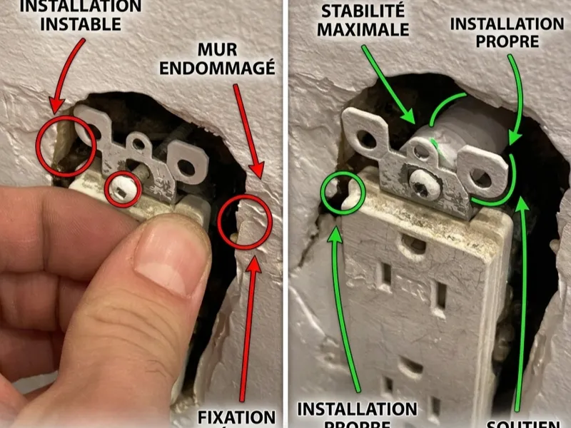 Entretoises pour prises électriques encastrées