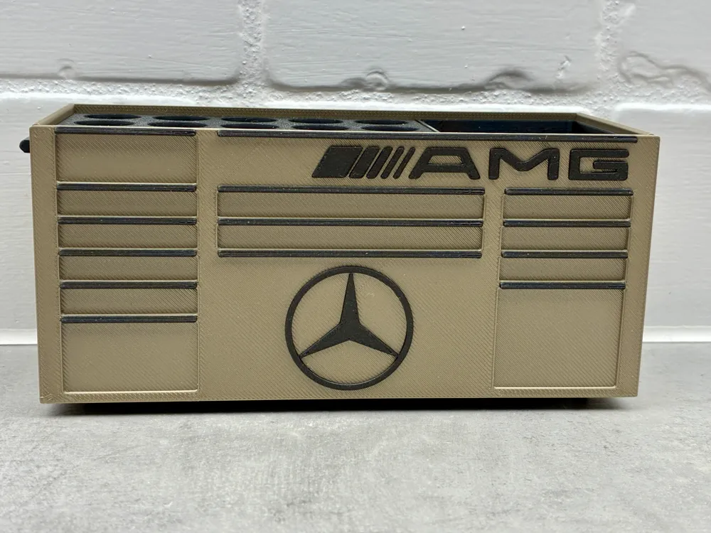 Mercedes AMG Inspired fan art Desk work toolbox by Mrtk1970 MakerWorld ...
