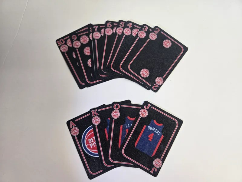 Playing Cards for Detroit Sports - Pistons