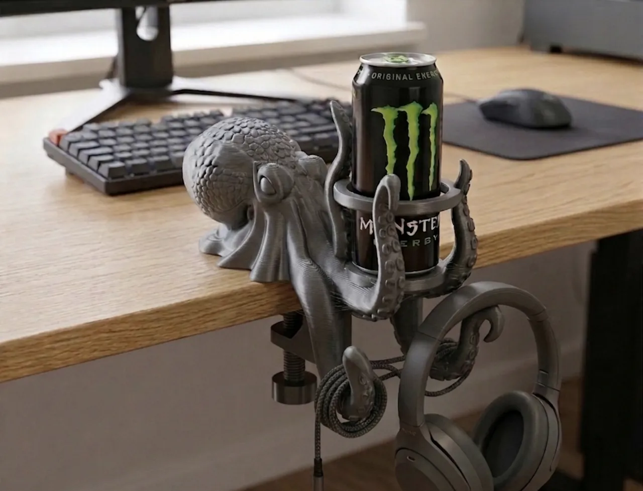 Octopus Cup Holder & Headset Stand view 2