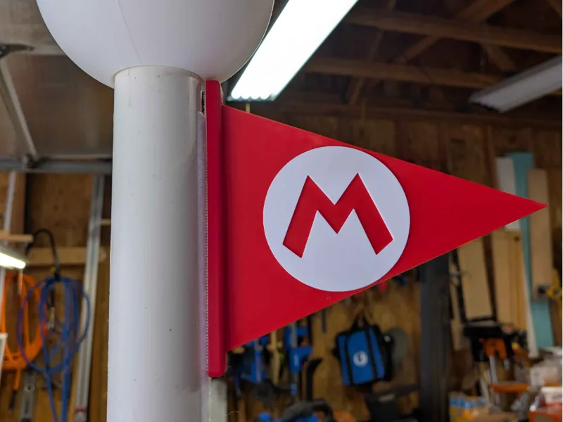 Mario Flagpole Flag
