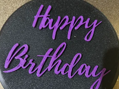 Happy Cake Topper 