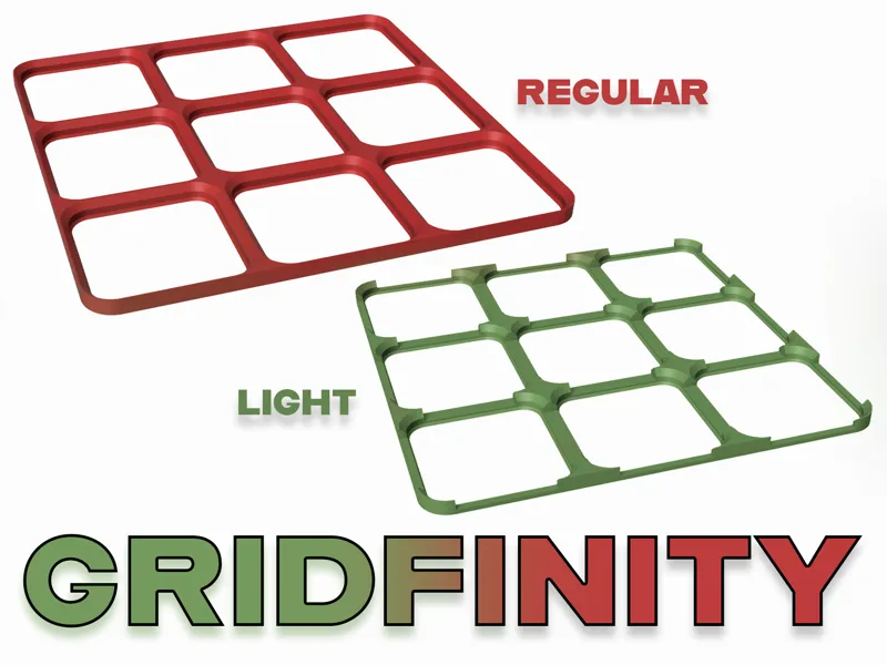 Gridfinity Base (Regular or Light)