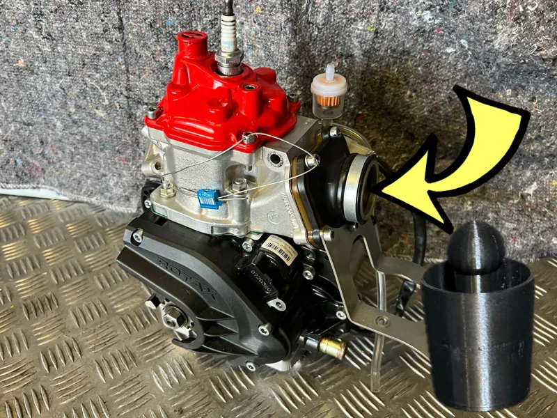 Rotax Max plug intake cover bung