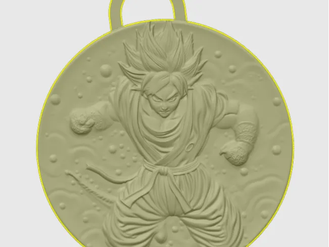 Goku Scolpito