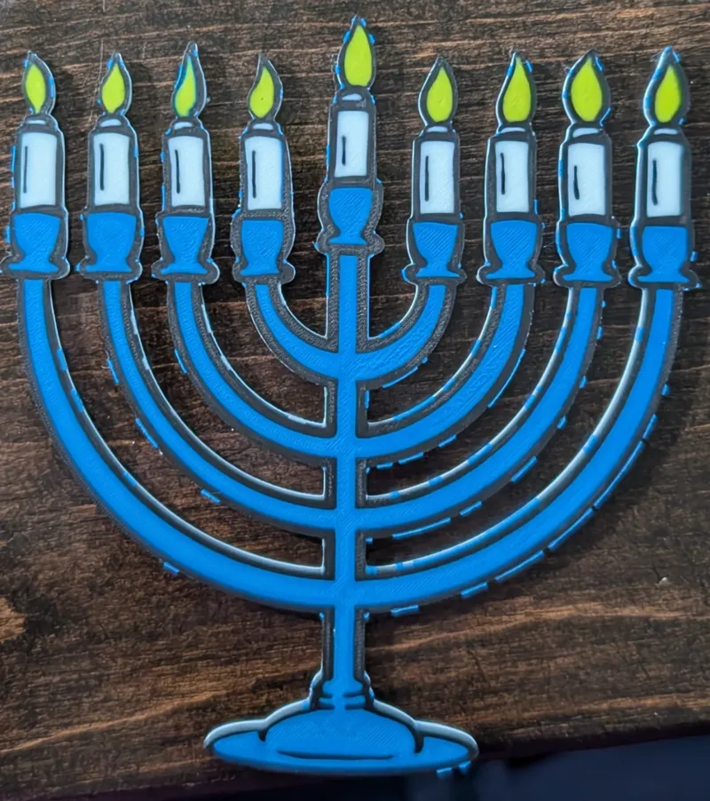 Menorah plaque