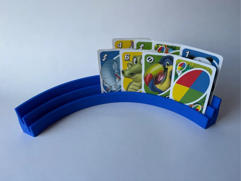 Modelo para impresión 3D: Kinder Kartenhalter 2-stöckiger für Kartenspiele. Referencia del modelo original.