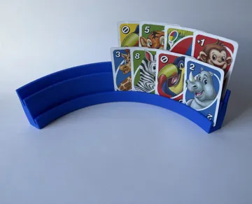 Modelo para impresión 3D: Kinder Kartenhalter 2-stöckiger für Kartenspiele — vista de referencia 2