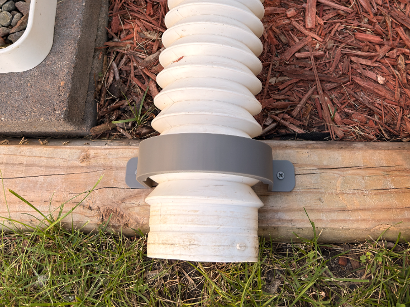 Bracket for Flexible Downspout Extension