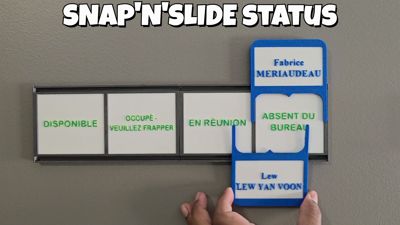 Snap'N'Slide: Customizable Sliding Status Sign