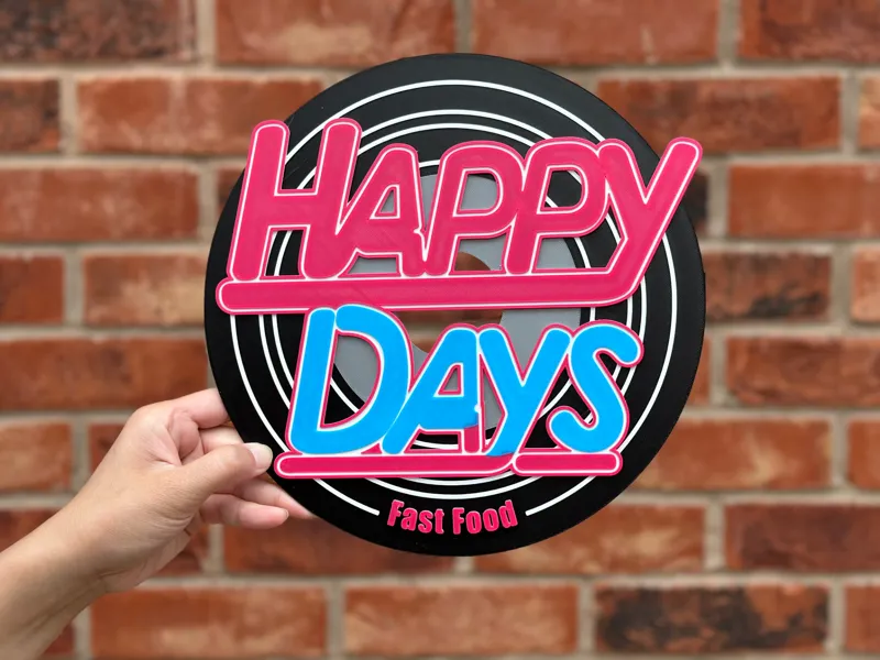 Happy Day Fast Food Logo