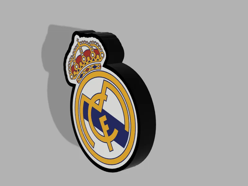 LAMPARA ESCUDO REAL MADRID