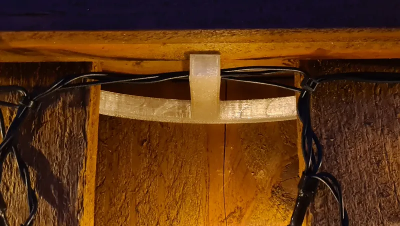 Christmas Lights Fence Attachment Between boards