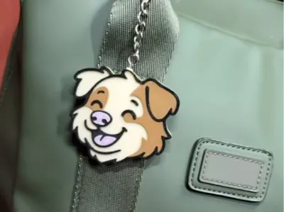 Australian Shepherd keychain