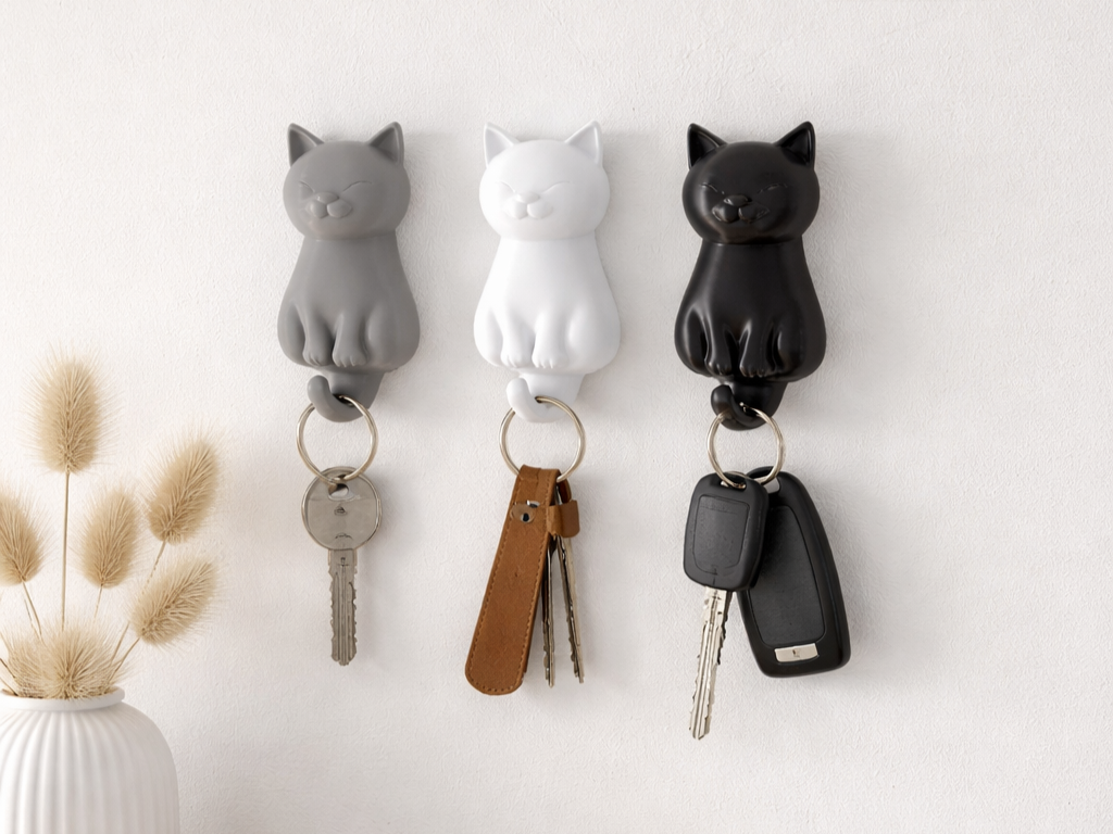 Porta Chaves - Gatinho | Minimalista | Estiloso | 