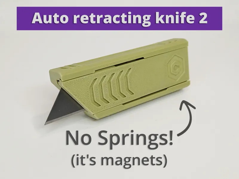 MagKnife² AutoRetracting Utility Knife/Box Cutter
