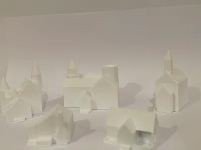 miniature medieval village