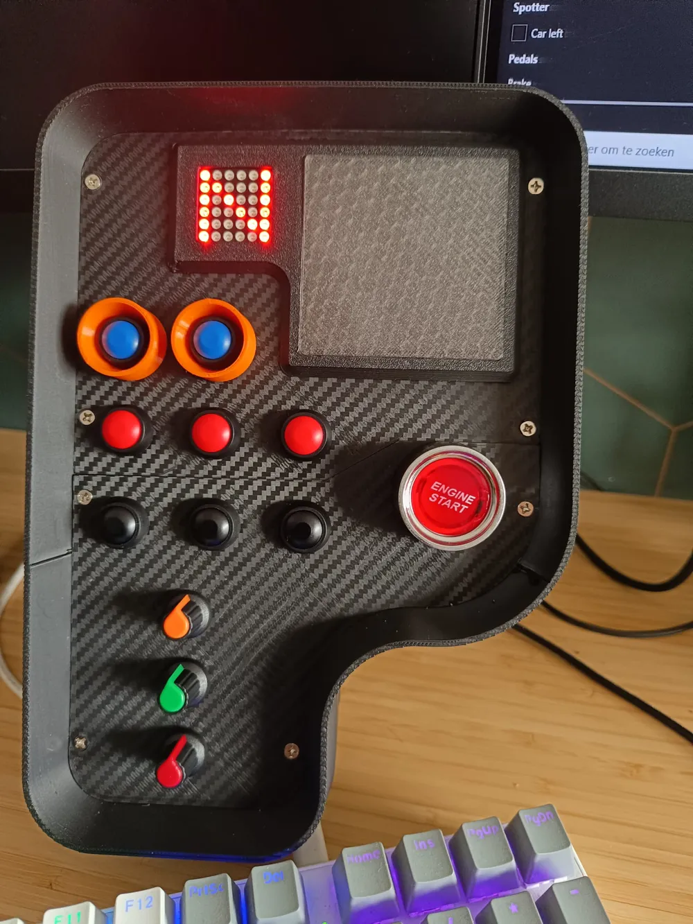 sim racing buttonbox - Free 3D Print Model - MakerWorld