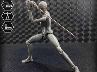 1/10 Scale TPU Articulated Action Figure E.V.A 02