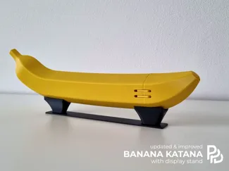 Banana Katana Remix with Display Stand 