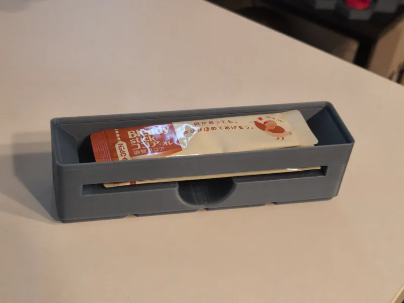 Blendy stick dispenser (Gridfinity 1x4)