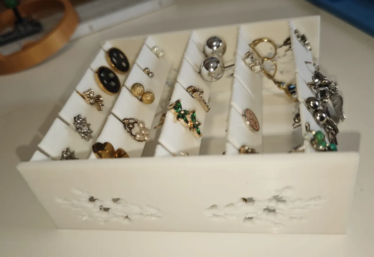 Caja de aretes - Earings box view 4