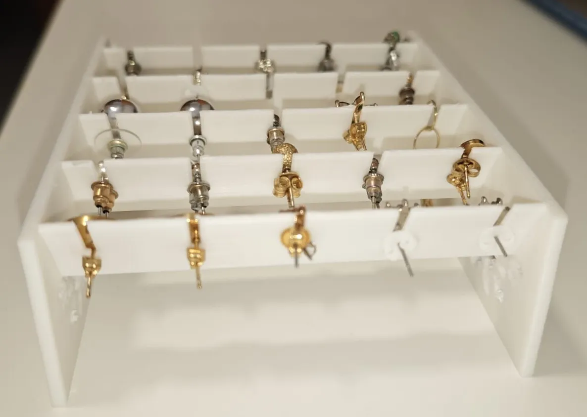 Caja de aretes - Earings box view 3