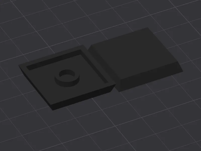 25x25 base with 5x2 magnet slot for wargames
