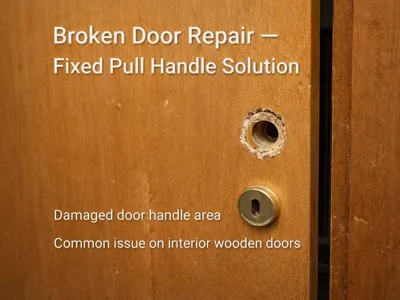 Fixed handle for damaged door MERANO3D