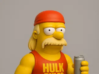 Hulk Hogan – Simpsons Style Figure