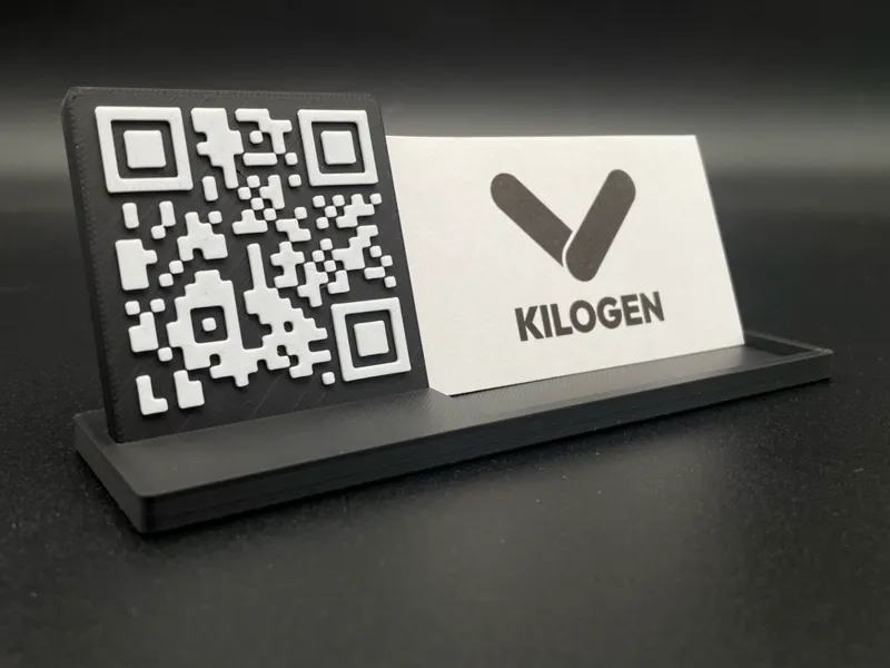 QR Code Business Card Dock (Customizable)