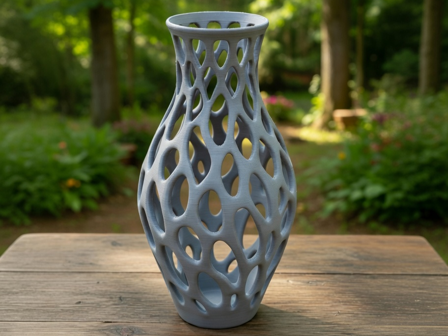 Voronoi Flow Vase – Modern Organic Decorative Vase