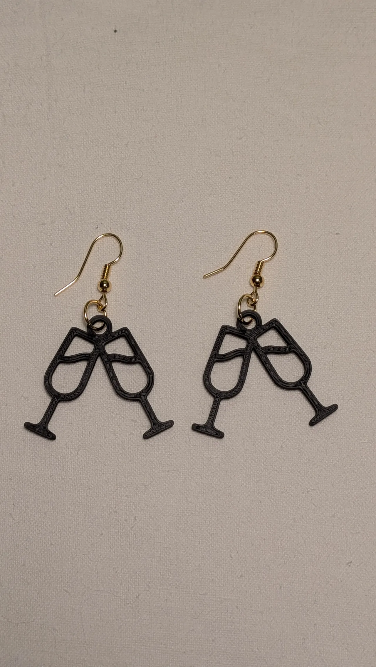 Cheers Happy New Year earrings view 2