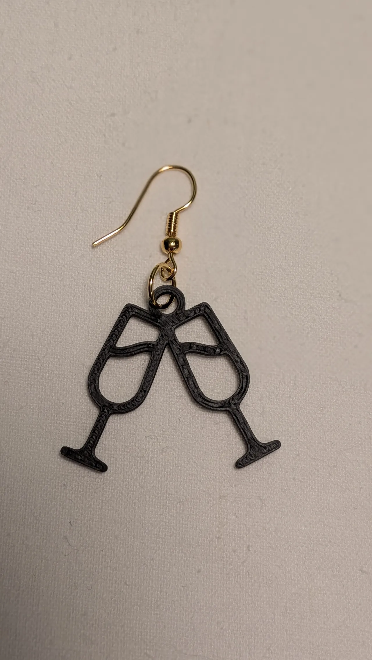 Cheers Happy New Year earrings view 3