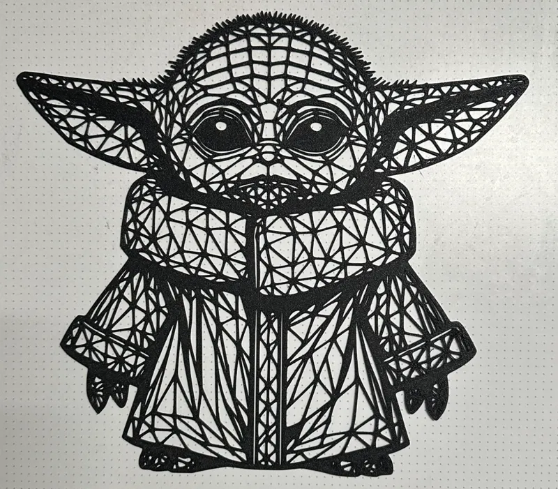 Baby Yoda LineArt / WallArt