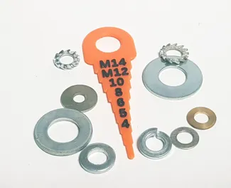 Metric washer sorting tool