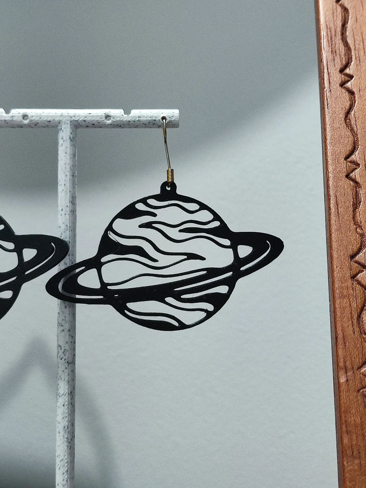 Aretes Anillos de Saturno view 4